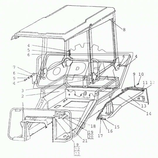 80-6700510 Кабина МТЗ РУП